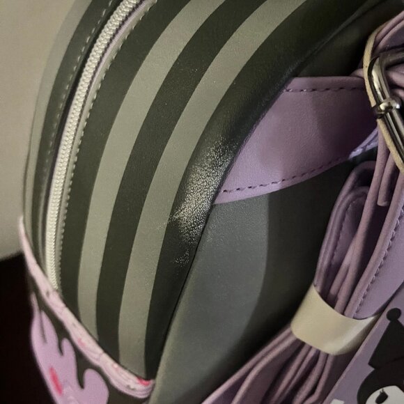 Sanrio Kuromi Loungefly NWT has minor defect see pictures - Picture 4 of 4